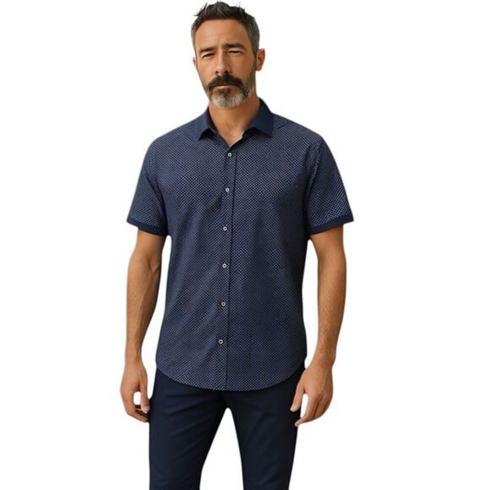 Michael Kors Mens Shirt Sz Large Preppy Golf Casual, Everyday, Sophisticated